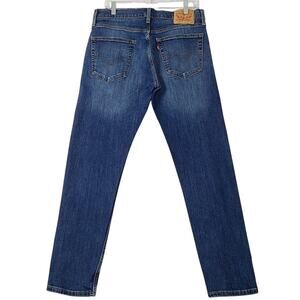 Levi's 502 Tapered Leg Dark Wash Men's Jeans Size 31X32, PRE-OWNED